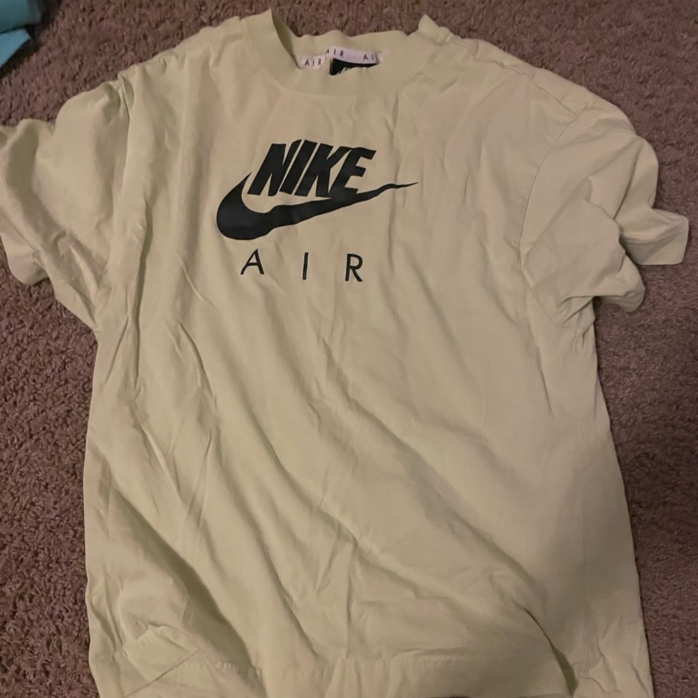 neon green nike air oversized t shirt